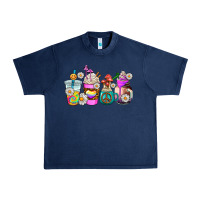 Navy hippie coffee cups Urban Heavy Tee - AdoDesignShop