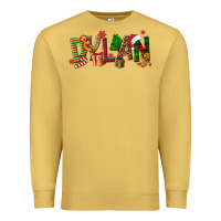 Antique Gold Personalized Christmas Themed Premium Sweatshirt - NancyCooperArtShop