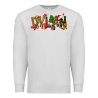 Dove Grey Personalized Christmas Themed Premium Sweatshirt - NancyCooperArtShop