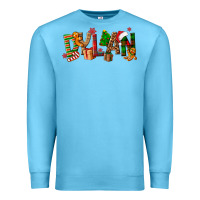 Ocean Blue Personalized Christmas Themed Premium Sweatshirt - NancyCooperArtShop