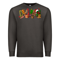 Smoke Personalized Christmas Themed Premium Sweatshirt - NancyCooperArtShop