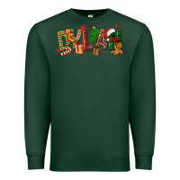 Sports Green Personalized Christmas Themed Premium Sweatshirt - NancyCooperArtShop