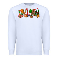 White Personalized Christmas Themed Premium Sweatshirt - NancyCooperArtShop