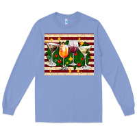 Colony Blue Christmas cocktail Long Sleeve Tee - AdoDesignShop