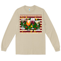 Mushroom Christmas cocktail Long Sleeve Tee - AdoDesignShop