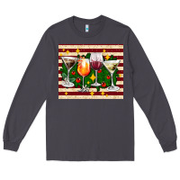 Smoke Christmas cocktail Long Sleeve Tee - AdoDesignShop