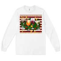 White Christmas cocktail Long Sleeve Tee - AdoDesignShop