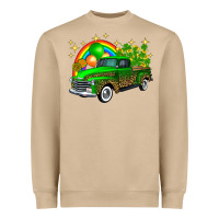 Mushroom st patricks shamrock gold rainbow balloon candy truck Heavyweight Sweatshirt - FaDigitalArtStudio
