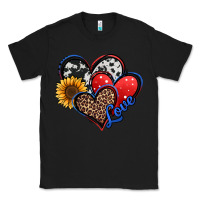 Black 4th of july american hearts Classic Tee - Jasminsmagicworld