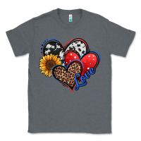 Charcoal Heather 4th of july american hearts Classic Tee - Jasminsmagicworld