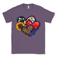 Lavender 4th of july american hearts Classic Tee - Jasminsmagicworld