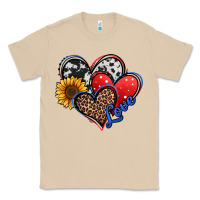 Mushroom 4th of july american hearts Classic Tee - Jasminsmagicworld