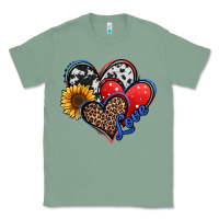 Sage 4th of july american hearts Classic Tee - Jasminsmagicworld