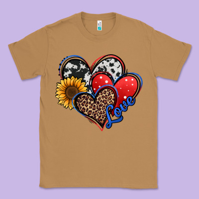 4th Of July American Hearts Classic Tee Designed By Jasminsmagicworld