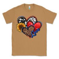 Toasted Coconut 4th of july american hearts Classic Tee - Jasminsmagicworld