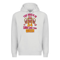 Dove Grey the queen is 34 long live the queen Premium Hoodie - Jasminsmagicworld