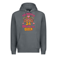 Rock the queen is 34 long live the queen Premium Hoodie - Jasminsmagicworld