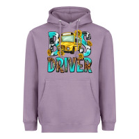 Lavender bus driver Heavyweight Hoodie - NancyCooperArtShop