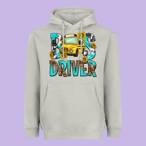 Bus Driver Heavyweight Hoodie Designed By Nancycooperartshop