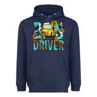 Navy bus driver Heavyweight Hoodie - NancyCooperArtShop
