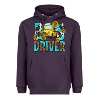 Plum bus driver Heavyweight Hoodie - NancyCooperArtShop