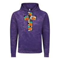 Cloud Purple pumpkin cross Vintage Hoodie - JahusDesignShop