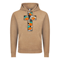 Vintage Coffee pumpkin cross Vintage Hoodie - JahusDesignShop