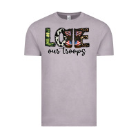 Vintage Zinc love our troops Vintage Tee - CowhideDigitalArt