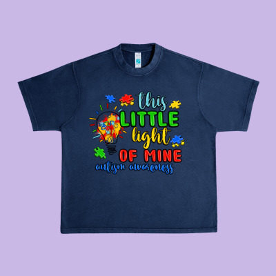 This Little Light Of Mine Autism Awareness Urban Heavy Tee Designed By Jahusdesignshop