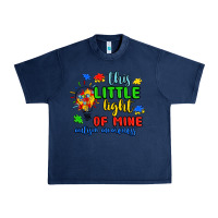 Navy this little light of mine autism awareness Urban Heavy Tee - JahusDesignShop