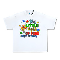 White this little light of mine autism awareness Urban Heavy Tee - JahusDesignShop