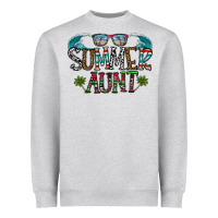 Heather Grey summer aunt Heavyweight Sweatshirt - CowhideDigitalArt