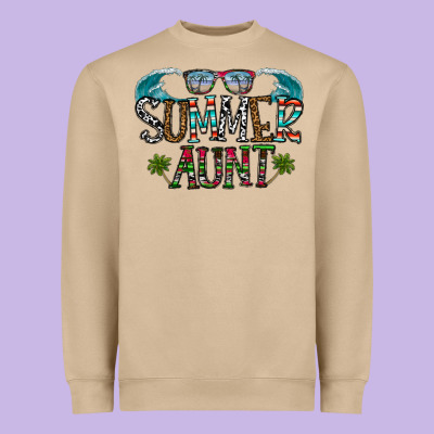 Summer Aunt Heavyweight Sweatshirt Designed By Cowhidedigitalart