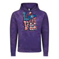 Cloud Purple Love Texas  4th of july Vintage Hoodie - CowGirlArtShop