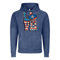Vintage Denim Love Texas  4th of july Vintage Hoodie - CowGirlArtShop