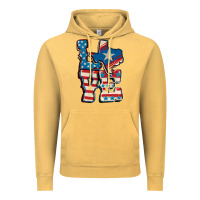 Vintage Mustard Love Texas  4th of july Vintage Hoodie - CowGirlArtShop