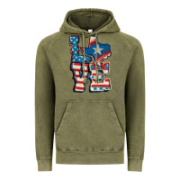 Vintage Olive Love Texas  4th of july Vintage Hoodie - CowGirlArtShop