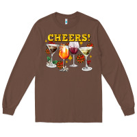 Chestnut Cheers Christmas Coctail Long Sleeve Tee - AdoDesignShop