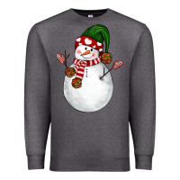 Charcoal Heather Snowman Premium Sweatshirt - NancyCooperArtShop