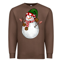 Chestnut Snowman Premium Sweatshirt - NancyCooperArtShop