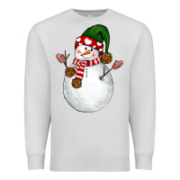 Dove Grey Snowman Premium Sweatshirt - NancyCooperArtShop