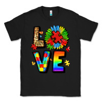 Black autism love Classic Tee - LillyAllenDesigns