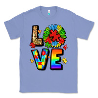 Colony Blue autism love Classic Tee - LillyAllenDesigns