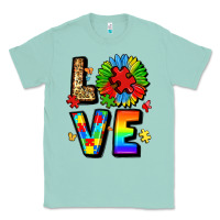 Seafoam autism love Classic Tee - LillyAllenDesigns