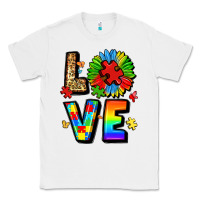 White autism love Classic Tee - LillyAllenDesigns