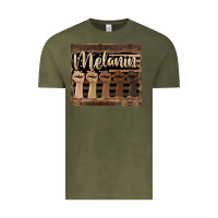 Vintage Olive melanin American flag Vintage Tee - HRA Design Shop