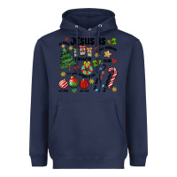 Navy religious christmas Heavyweight Hoodie - MaliasSmallBusiness