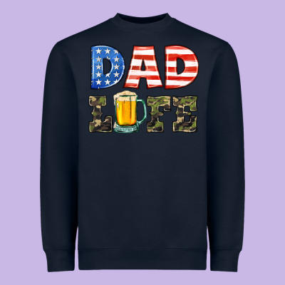 Dad Life Heavyweight Sweatshirt Designed By Hra Design Shop