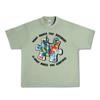 Oil Green what makes you different is what makes you beautif Urban Heavy Tee - JahusDesignShop