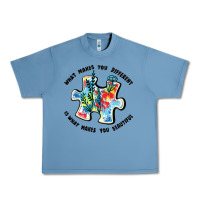 Pebble Blue what makes you different is what makes you beautif Urban Heavy Tee - JahusDesignShop